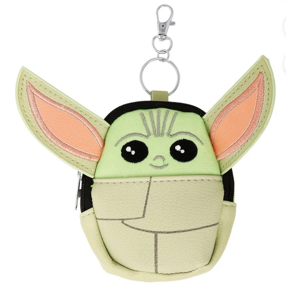 Star Wars Green and Pink Character Keychain Pouch